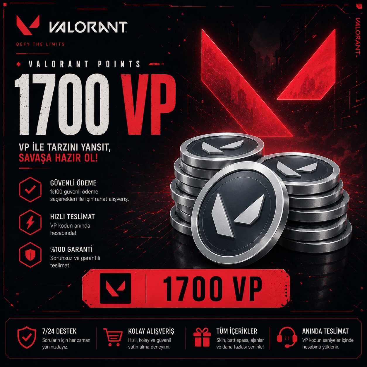 Valorant 1700 VP