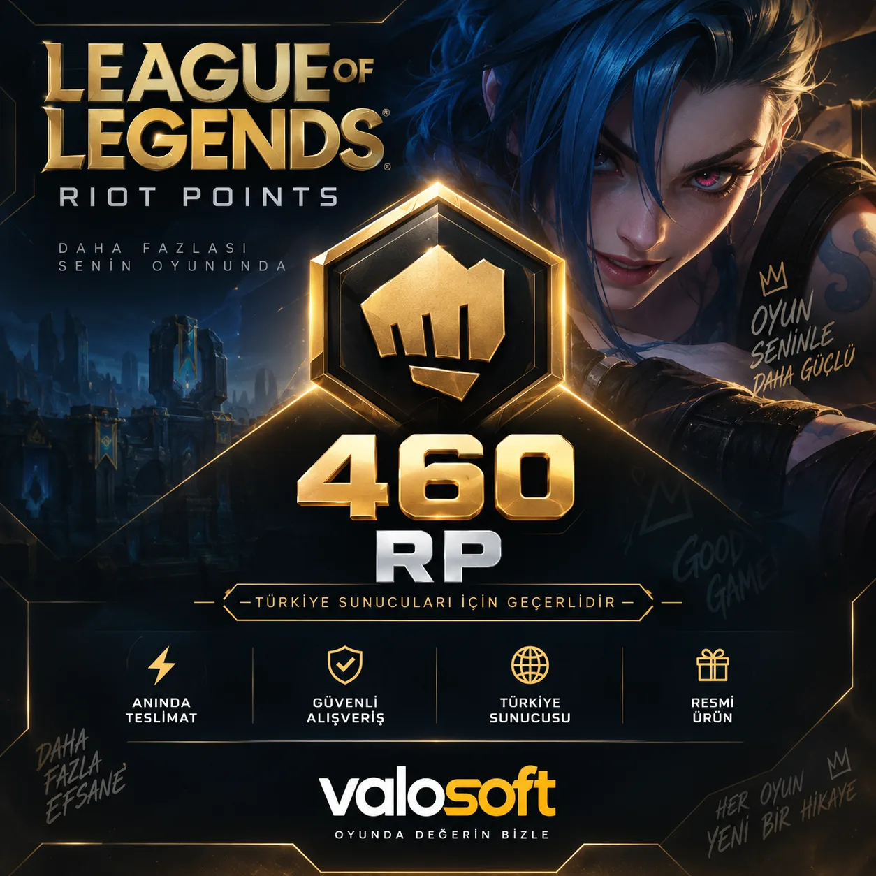 League of Legends 460 RP