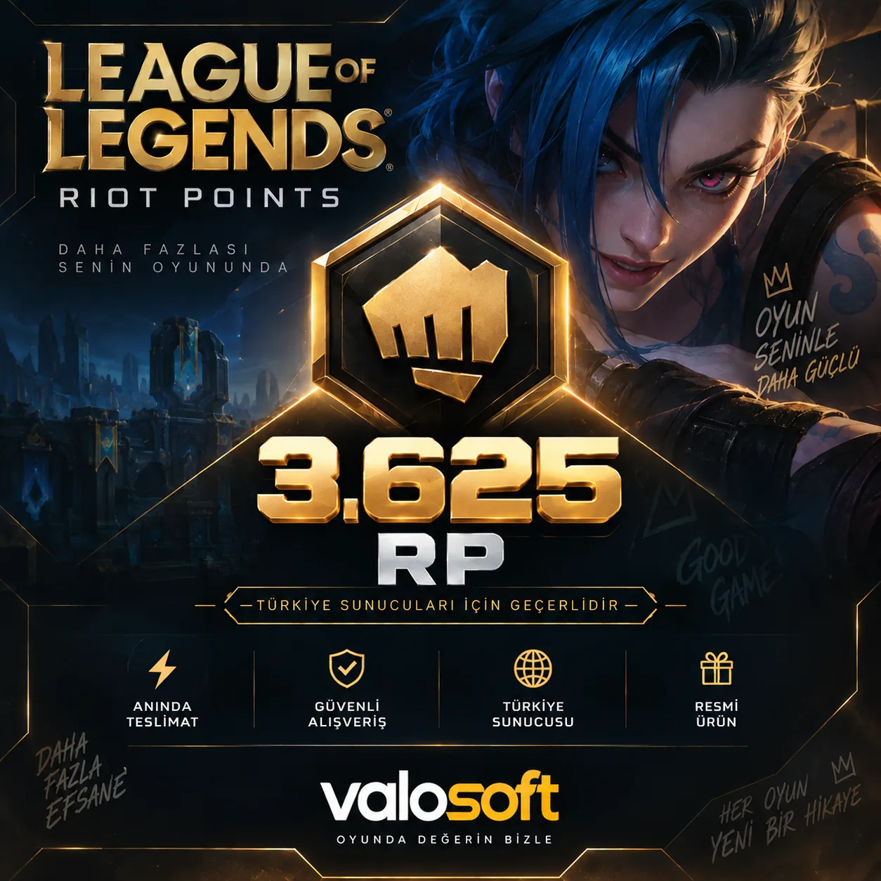 League of Legends 3625 RP