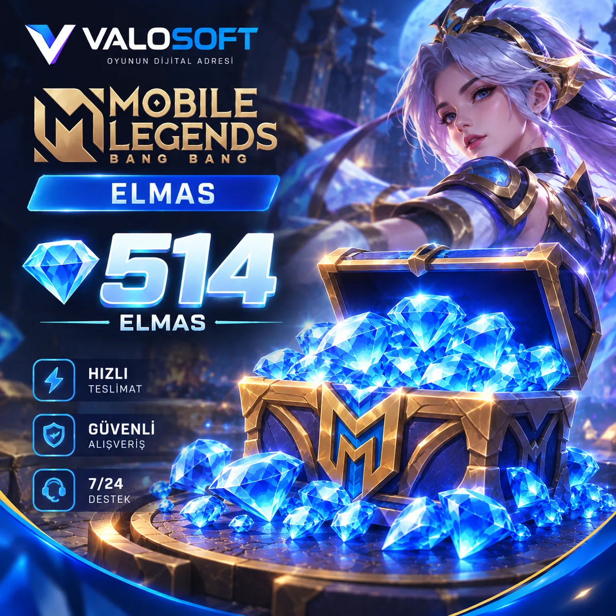 Mobile Legends 514 Elmas – MLBB Diamond