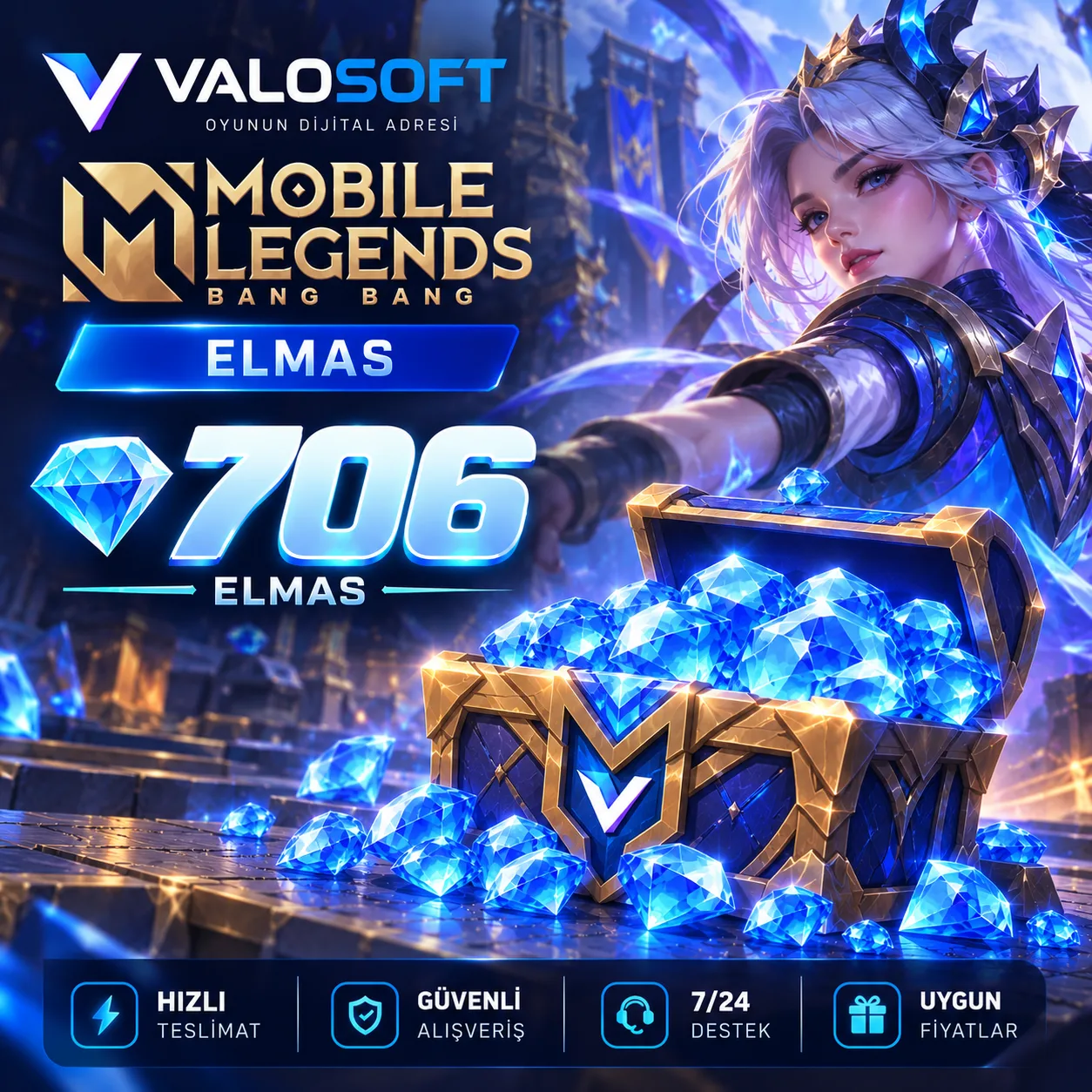 Mobile Legends 706 Elmas – MLBB Diamond