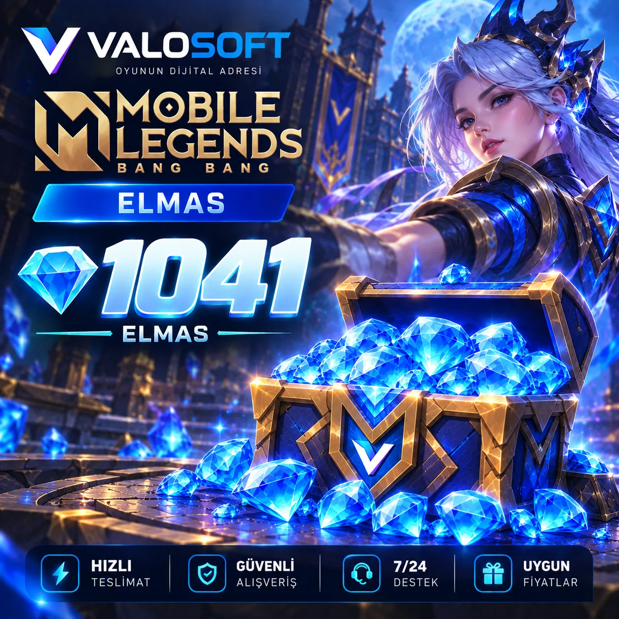 Mobile Legends 1041 Elmas – MLBB Diamond