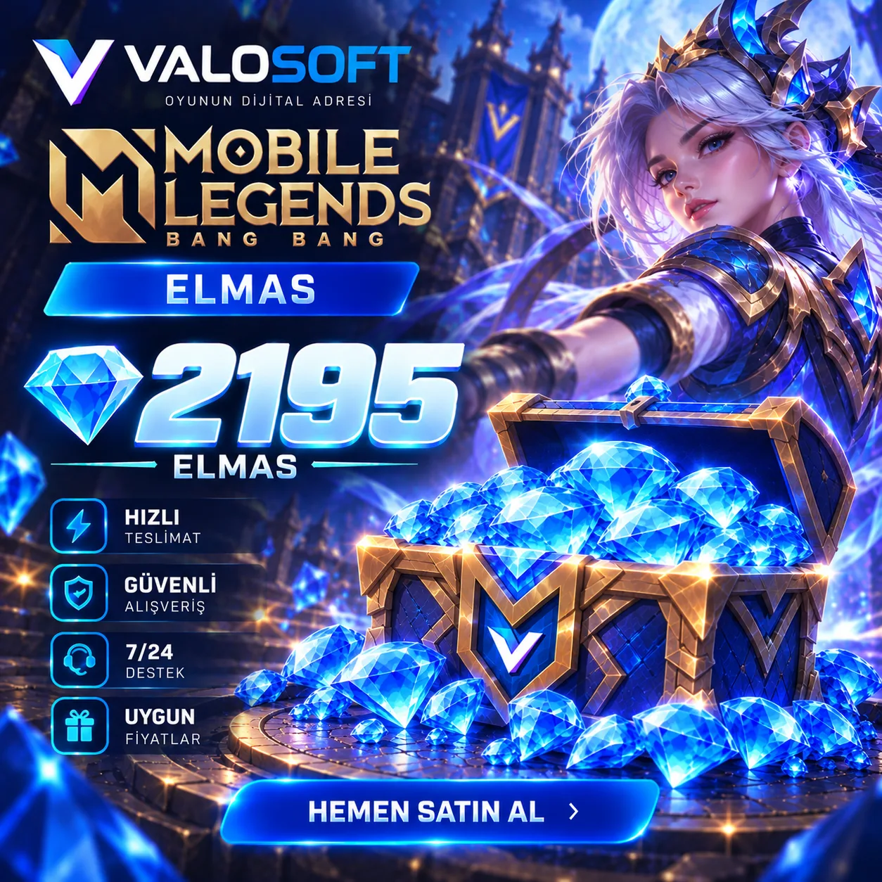 Mobile Legends 2195 Elmas – MLBB Diamond
