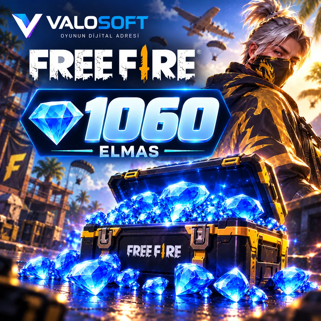 Free Fire 1060 Elmas – FF Diamond